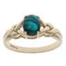 9ct Yellow Gold Abalone Triplet Single Stone Ring