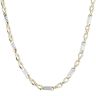 14ct Yellow and White Gold Greek Key Chain 24"