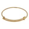 22ct Yellow Gold Children's Dot Cut Expanding Bangle