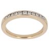 9ct Yellow Gold 0.25ct Brilliant Cut Diamond Half Eternity Ring