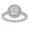 Platinum 1.25ct Brilliant Cut Diamond Cluster Ring