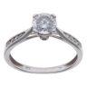 9ct White Gold Cubic Zirconia Solitaire Ring