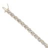 9ct Yellow And White Gold 0.50ct Brilliant Cut Diamond Bracelet 7"