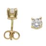 18ct Yellow Gold 1.00ct Brilliant Cut Diamond Stud Earrings