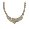 14ct Yellow And White Gold Floral Collarette