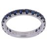 18ct White Gold Sapphire 3/4 Full Eternity Ring