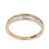 14ct Yellow Gold 0.25ct Baguette Cut Diamond Half Eternity Ring