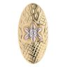 14ct Yellow and White Gold Flower Textured Fancy Ring