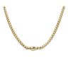 14ct Yellow Gold Monaco Rondo Plain Lock Fancy Chain 22"