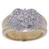 18ct Yellow Gold 0.65ct Brilliant Cut Diamond Cluster Ring