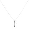 9ct White Gold Cubic Zirconia Pendant And Chain 18"
