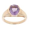 9ct Yellow Gold Created Amethyst Dress Ring