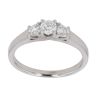 Platinum 0.51ct Brilliant Cut Diamond Trilogy Ring