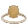 9ct Yellow Gold Yellow Opal Single Stone Ring