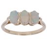 9ct Yellow Gold Opal Three Stone Ring
