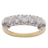 18ct Yellow And White Gold 0.75ct Brilliant Cut Diamond Five Stone Ring