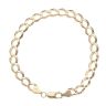 9ct Yellow Gold Curb Bracelet 8"