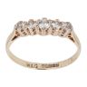 9ct Yellow Gold Cubic Zirconia Five Stone Ring