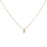 18ct Yellow Gold 0.15ct Diamond Solitaire Pendant and Chain 18"