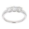 18ct White Golf 0.95ct Diamond Trilogy Ring