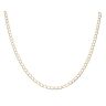 9ct Yellow Gold Plain Curb Chain 18"