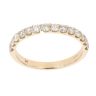 9ct Yellow Gold 0.75ct Diamond Half Eternity Ring