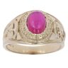 9ct Yellow Gold Ruby Signet Ring
