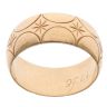 9ct Yellow Gold Patterned Wedding Band 8.6mm
