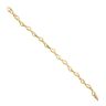 22ct Yellow Gold Leaf Fancy Bracelet 6.5"