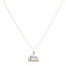 9ct Yellow Gold Cubic Zirconia 'Best Mum' Pendant and Chain 18"