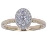 9ct Yellow Gold 0.45ct Brilliant Cut Diamond Cluster Ring