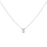 18ct White Gold 0.32ct Brilliant Cut Diamond Pendant And Chain 16"