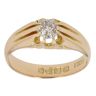 18ct Yellow Gold 0.40ct Old Cut Diamond Signet Ring