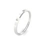 Platinum Soft Chamfered Edge Wedding Band 2mm