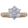 18ct Yellow Gold 1.00ct Brilliant Cut Diamond Cluster Ring