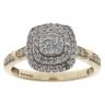 9ct Yellow Gold 0.51ct Brilliant Cut Diamond Cluster Ring