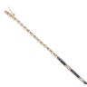 9ct Yellow Gold 0.03ct Diamond and Sapphire Bracelet 6.5"