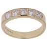 18ct Yellow Gold 0.55ct Old Cut Diamond Five Stone Ring