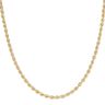 Gold Plated Silver Rope Chain 20"