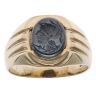 9ct Yellow Gold Hematite Centurion Signet Ring