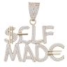9ct Yellow Gold Cubic Zirconia Self Made Pendant