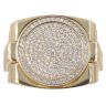 9ct Yellow Gold Cubic Zirconia Signet Ring