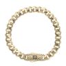 14ct Yellow Gold Monaco Classic Alternate Flex Lock Curb Bracelet 8.5"
