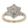 18ct Yellow Gold 1.50ct Brilliant Cut Diamond Cluster Ring