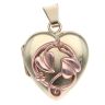 9ct Yellow and Rose Gold Tree Of Life Clogau Heart Pendant