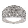 18ct White Gold 0.60ct Brilliant Cut Diamond Floral Ring