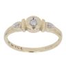 9ct Yellow Gold 0.05ct Diamond Solitaire Ring