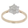 9ct Yellow Gold 0.50ct Brilliant Cut Diamond Cluster Ring