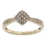 9ct Yellow Gold 0.25ct Brilliant Cut Diamond Cluster Ring