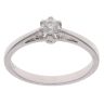 9ct White Gold 0.20ct Brilliant Cut Diamond Solitaire Ring